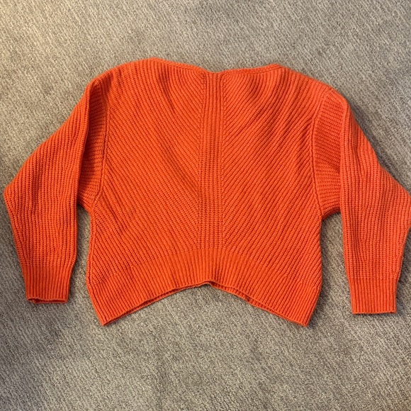 Joie Vibrant Orange Crew Neck Sweater - Picture 2 of 5